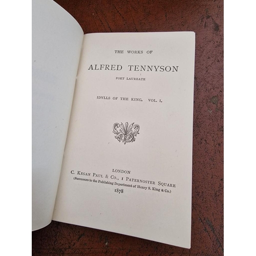 31 - 'The Cabinet Edition' Boxset with 13 x Antique Leather Bound Volumes of the Works of Alfred Tennyson... 