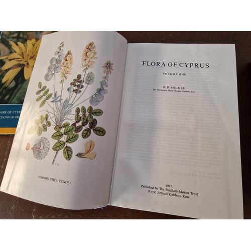 544 - Seven Books on the Flowers of Cyprus Including Two Volumes 'Flora of Cyprus'