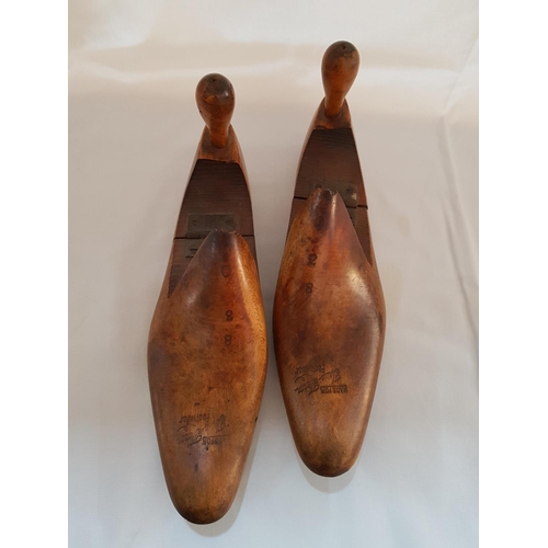 166 - Pair of Vintage Wooden Shoe Last 