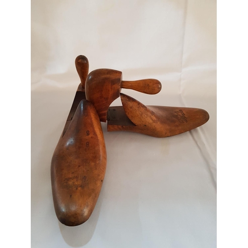 166 - Pair of Vintage Wooden Shoe Last 