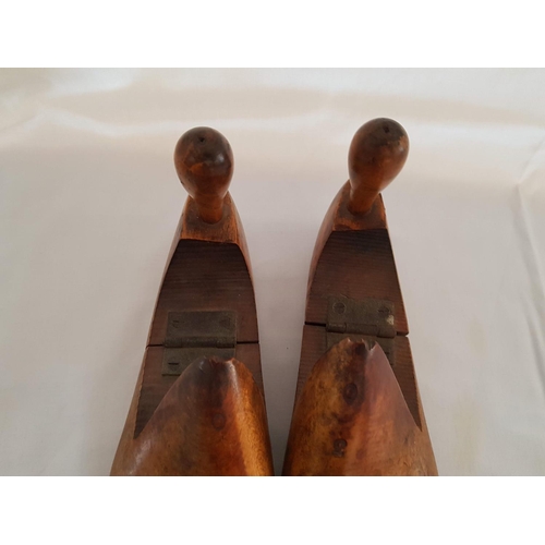 166 - Pair of Vintage Wooden Shoe Last 