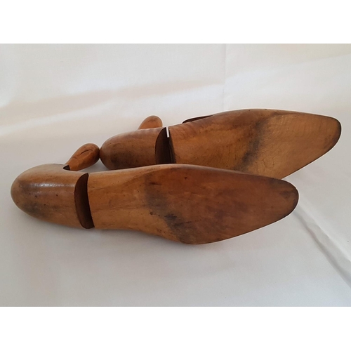 166 - Pair of Vintage Wooden Shoe Last 