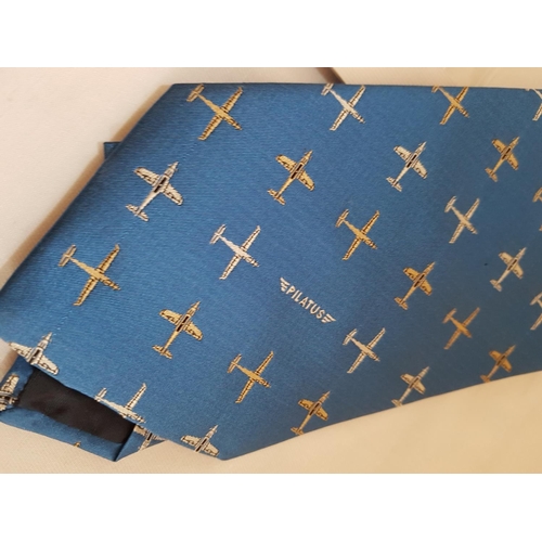 168 - Men's Accessories Silk Hand Made; Tie with Royal Air Force 2012, Pilatus Christian Fischbacher Tie, ... 