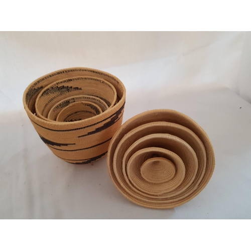 540 - Oriental Style Trinket Holders (Wooden Rattan Made of Straw etc) (11pcs)