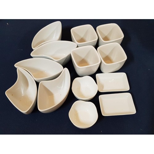 505 - Large Collection of White Various of Tableware inc; Mini Dish, Chinese Soup Bowls with Spoons etc (A... 