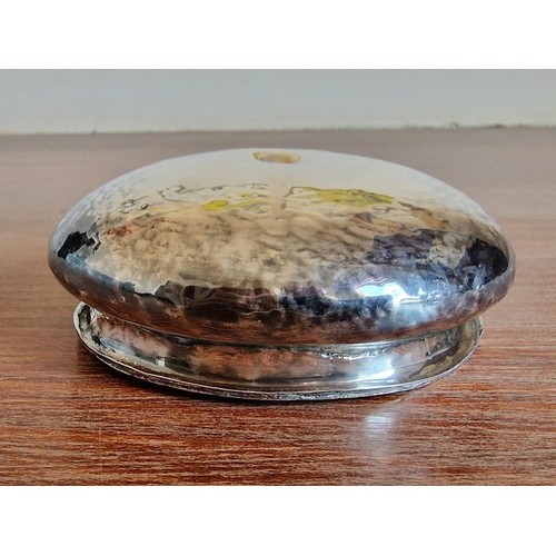 734 - Vintage Hand Beaten Silver (.900) Hammam Bowl, (Approx. 130g)