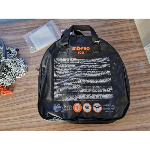 741 - Sno-Pro Eco Car Snow Chains, Unused in Carry Bag