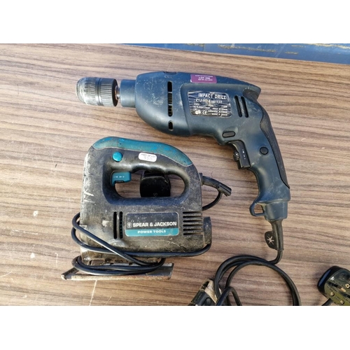 743 - Spear & Jackson Jigsaw, Together with Impact Drill (Both Tested & Working), (2)