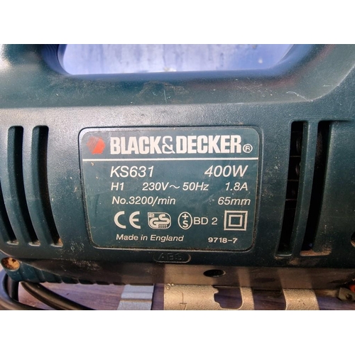 744 - Black & Decker 400W Jigsaw (Model: KS631), Together with Manotec Electric Sander, * Both Tested & Wo... 