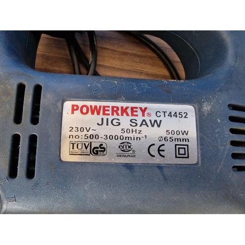 746 - Boyes 'S Power' Electric Router, Model: PR10f-10-B, Together with Powerkey Jigsaw, * Both Tested & W... 