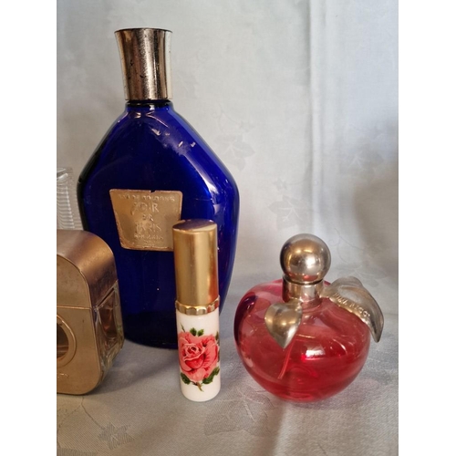 750 - Collection of Perfume Bottles, Including; Gucci, Decorative Glass, Vintage 'Crown' Shape Made in Eng... 