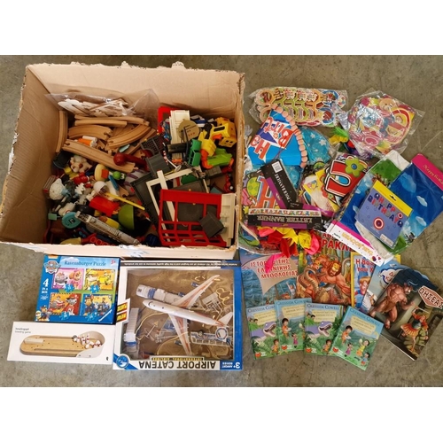 773 - Large Collection of Toys, Games, Books, Party Decoration, etc