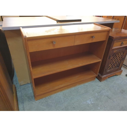 775 - Wooden Hall Unit / Bookcase with Drawer, (Approx. 87 x 27 x 75cm)