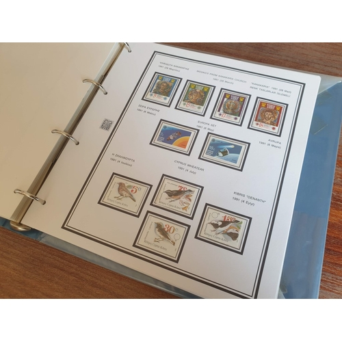 586 - 'The Cyprus Stamp Album' by 'Mittel-Ost-Marken' and Published by H. Farahbaksh, Berlin, Germany; Blu... 