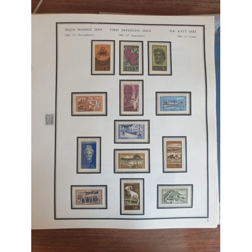 586 - 'The Cyprus Stamp Album' by 'Mittel-Ost-Marken' and Published by H. Farahbaksh, Berlin, Germany; Blu... 