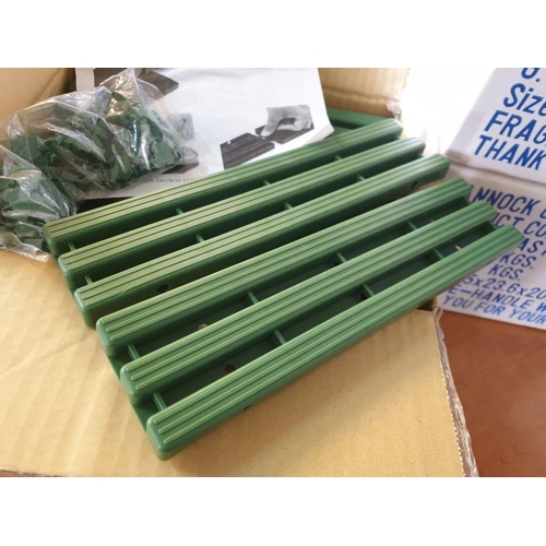 612 - 3 x Boxes of Green Plastic 'Roll-Up Easy Garden Path