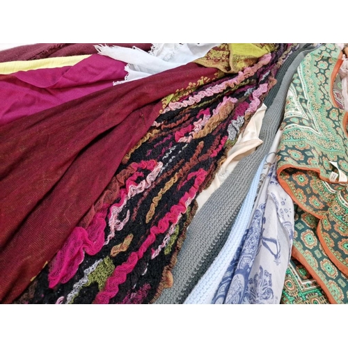 668 - Large Collection of Assorted Scarfs in Various Colours, Styles & Materials