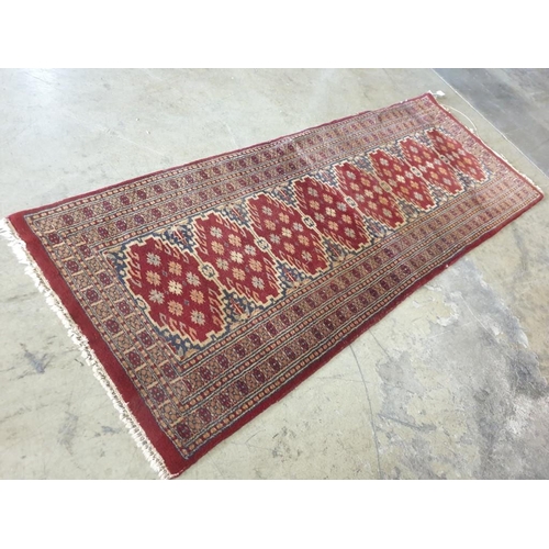 677 - Hand Woven Carpet (Wool) in Traditional Middle East Pattern (Approx. 165 x 60cm)