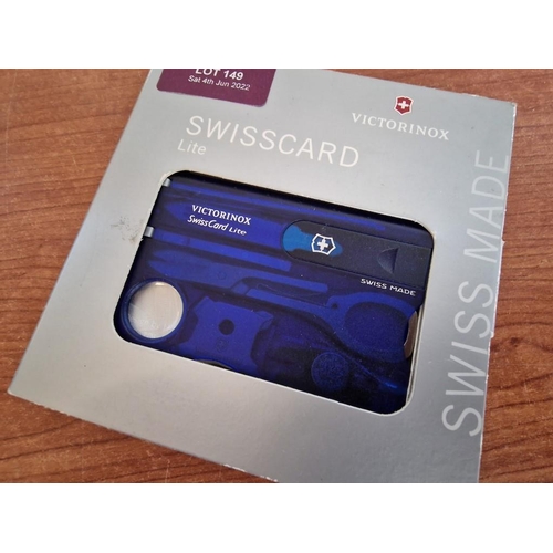 710 - Blue Victorinox Swisscard Lite (Wallet Size Tool Kit) in Case, Unused