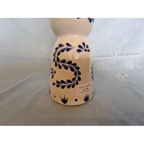 624 - Blue & White Porcelain 'Clase Azul' Tequila Bottle (Empty), (Approx. H: 39cm)