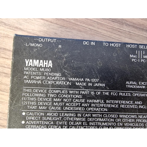 643 - Yamaha MU80 Desktop MIDI Sound Module with CD Manual & Power Supply