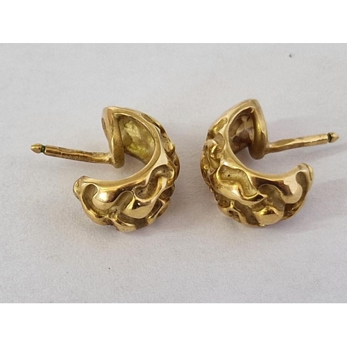 178A - Pair of 18ct Gold Decorative Earrings, Total Weight Approx. 4.8g (Nb. No Backs)

* Tested with XRF M... 