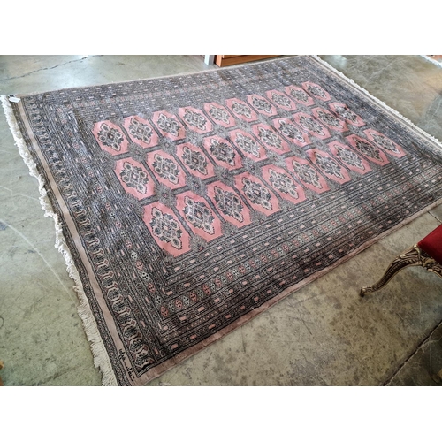 806 - Persian Style Carpet with 30 x Medallions and Thick Decorative Border, Signed in Corner, (Approx. 24... 