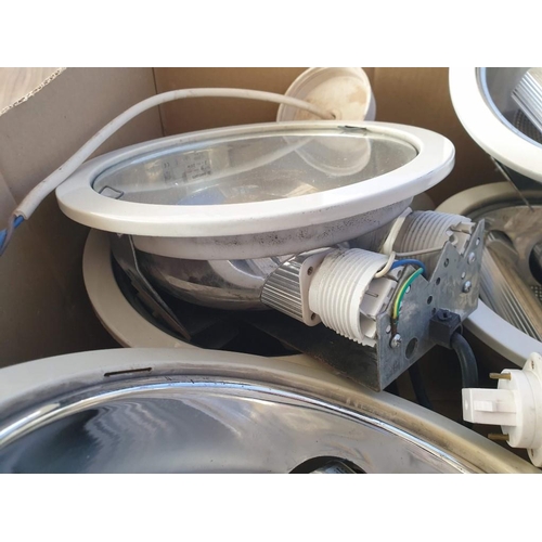 817 - Box of Assorted Lighting, Incl. 6 x Round Recessed Spot Lights, Each with 2 x LED Lamps and White Su... 