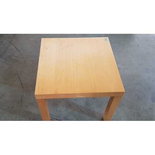 818 - Light Wood Colour Coffee / Side Table (Approx. 55 x 55 x 45cm)