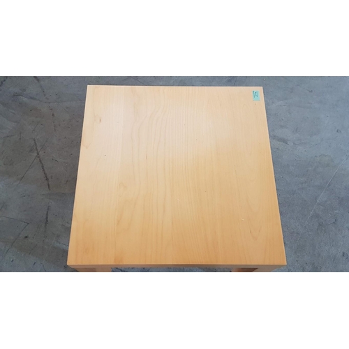 818 - Light Wood Colour Coffee / Side Table (Approx. 55 x 55 x 45cm)