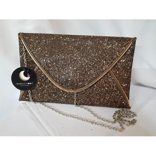 162 - Ladies Fashionable Envelope Shape Shine Glitter Evening Clutch Bags (3)