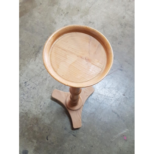 557 - Pine Wood Plate Stand (H:94cm)