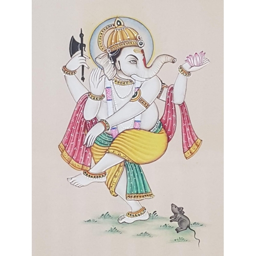 564 - Ganesha Hindy Deity Paintings (29 x 35cm each)