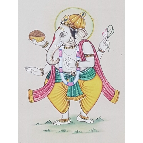 564 - Ganesha Hindy Deity Paintings (29 x 35cm each)