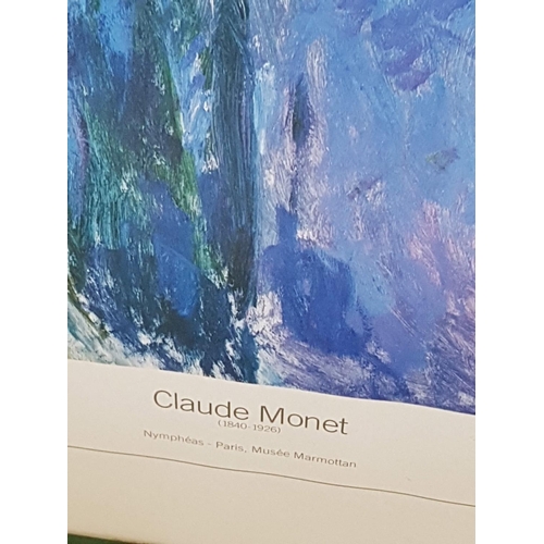 825 - 2 x Large Prints in Frame from Painting of Claude Monet (105 x 75cm & 59 x 82cm)