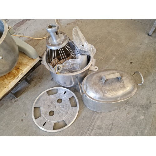 824 - Hobart Commercial / Industrial Food Mixer, Model: AE125, Made in England, with Stainless Steel Mixin... 