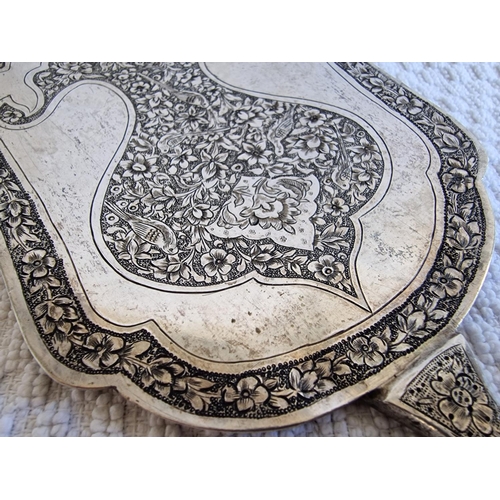 106 - Persian Silver Long Handle Decorative Cake Slice / Server, (Approx. 35.5cm, 231g)