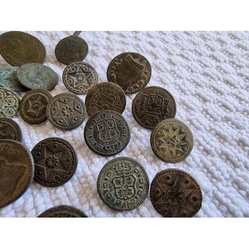 184 - Collection of Approx. 40 x Spanish Medieval(?) Old Metal Buttons