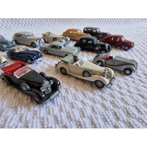 189 - Collection of 13 x Wiking (Germany) Scale Model Vehicles, Vintage / Classic Cars