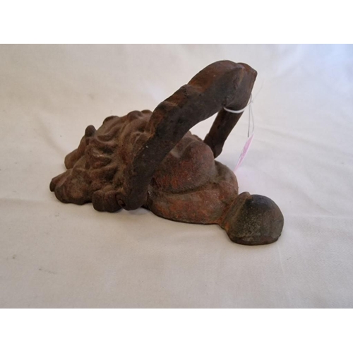 170 - Antique Cast Iron Door Knocker, (Approx. H: 20cm)