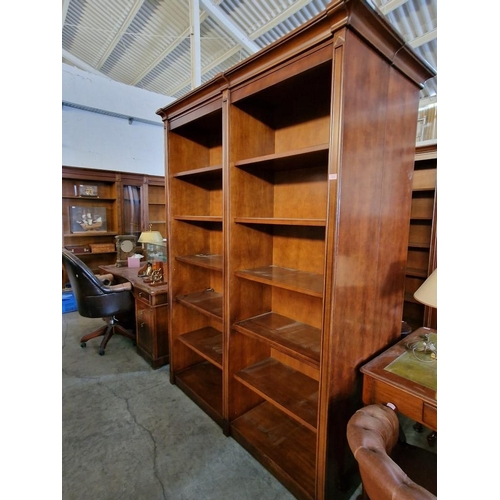 294 - 2-Part Mahogany Executive Office / Library Shelving & Display, (Approx. 164 x 42 x 236cm)