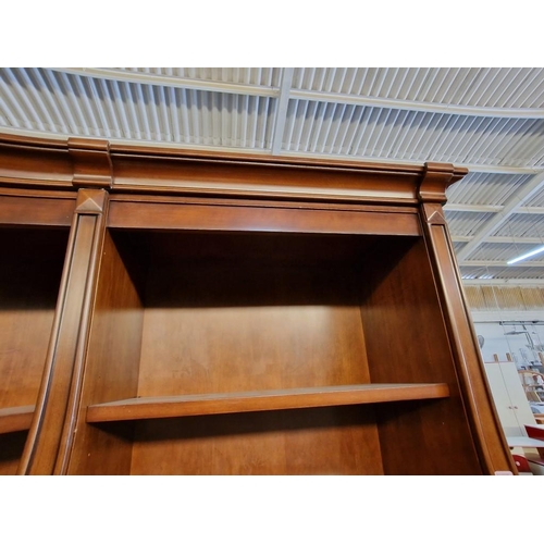 294 - 2-Part Mahogany Executive Office / Library Shelving & Display, (Approx. 164 x 42 x 236cm)