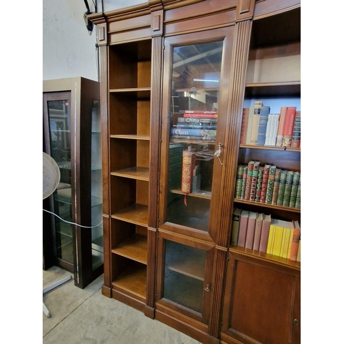 295 - 8-Part Mahogany Executive Office / Library Shelving & Display, with 2 x Glass Cabinet, 6-Drawers and... 