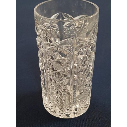 121 - Set of 12 x Heavy Bohemia Crystal Water Glasses