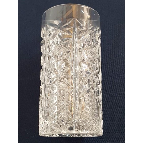 121 - Set of 12 x Heavy Bohemia Crystal Water Glasses