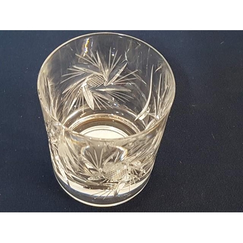 172 - Set of 10 x Bohemia Crystal Whisky Glasses