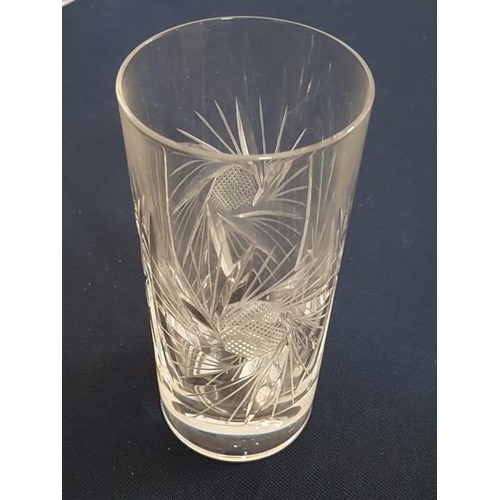 173 - Set of 9 x Bohemia Crystal Water Glasses