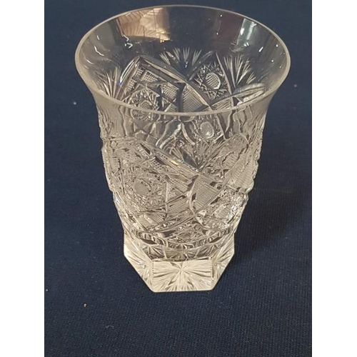 204 - Set of 9 x Bohemia Crystal Water / Juice Glasses