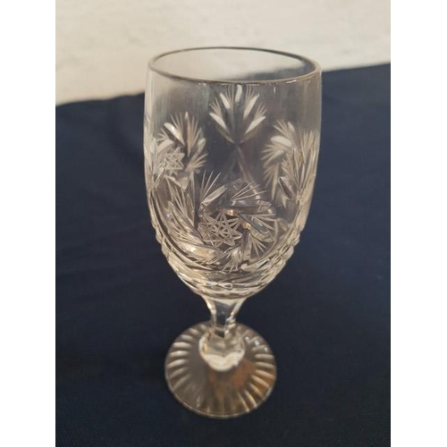 205 - Set of 11 x Bohemia Crystal Wine Glasses