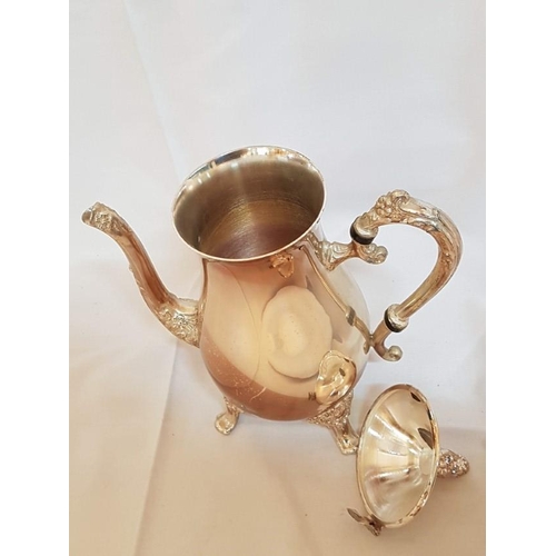 252 - Vintage Silver Plated Tea / Coffee Set inc; Tea Pot, Coffee Pot, Sugar Bowl, Cream / Milk Jug and La... 